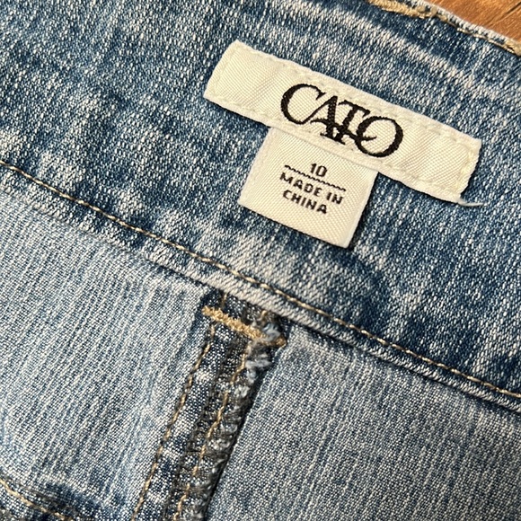 Cato brand size 10 long denim skirt - Picture 2 of 6